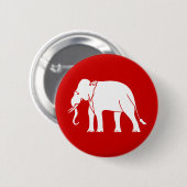 Siamese Elephant Ronde Button 5,7 Cm (Voorkant /achterkant)