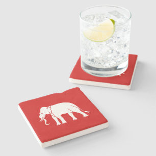 Siamese Elephant Stenen Onderzetter