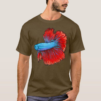 Siamese gevechtsvis, geschenk 6 t-shirt