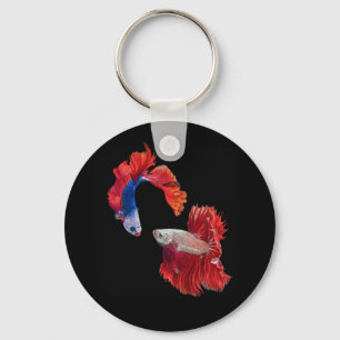 Siamese gevechtsvis sleutelhanger