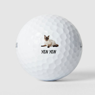 "Siamese Golfballen – Purrfect voor Golf Liefhebbe
