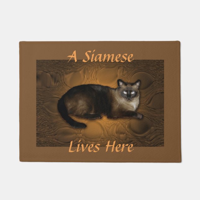 Siamese huisdier 18"x 24"Deurmat Deurmat (Voorkant)