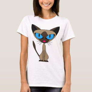 Siamese If you Please - Cartoon Siamese Cat T-shirt