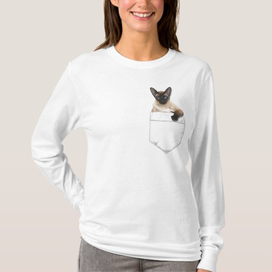 Siamese in uw zakje t-shirt (Voorkant)