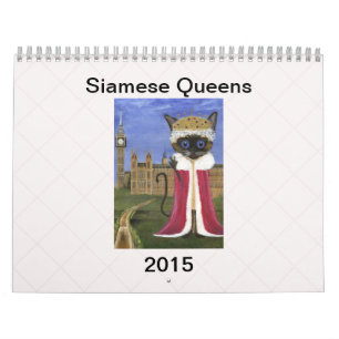 Siamese Kalender van het Queens - 2015