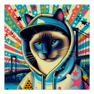 SIAMESE KAT 4 PERFECT POSTER