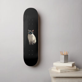 Siamese Kat Art Blauw-Eyed Kat Lover Skateboard