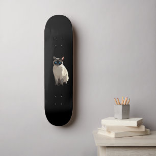 Siamese Kat Art Blauw-Eyed Kat Lover Skateboard