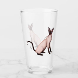 Siamese Kat Art Tumbler Drink glas