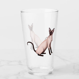 Siamese Kat Art Tumbler Drink glas
