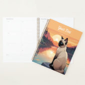 Siamese kat bij het meer planner (Display)