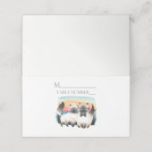 Siamese kat Bride Groom Cute Wedding (Buitenkant ongevouwen)