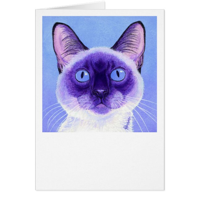 Siamese Kat Card (Voorkant)