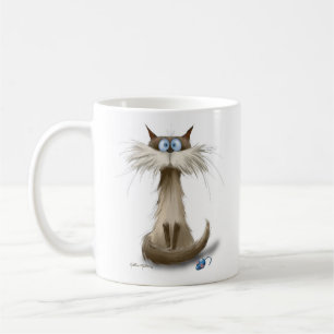 Siamese Kat Cartoon Koffiemok