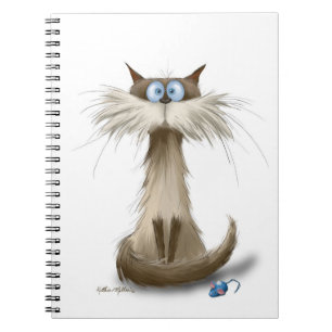 Siamese Kat Cartoon Notitieboek