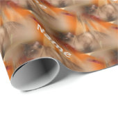 Siamese kat dier patroon gepersonaliseerd cadeaupapier (Rol Hoek)