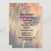 Siamese Kat Dierenfeest Kaart (Voorkant / Achterkant)