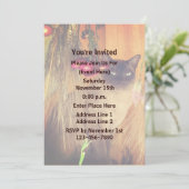 Siamese Kat Dierentuin Feest Kaart (Staand voorkant)