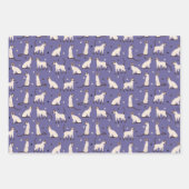 Siamese kat en poten Blauwgroen Paars wit Inpakpapier Vel (Voorkant 2)