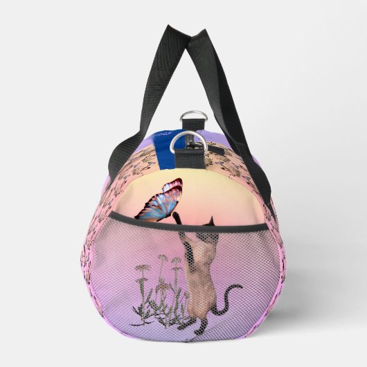 Siamese kat en vlinder op maat plunjezak (Rechts)