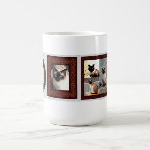 Siamese kat familie frame foto cadeau morphing mok