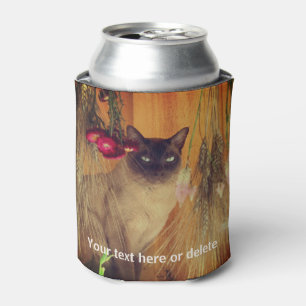 Siamese kat gepersonaliseerd blikjeskoeler