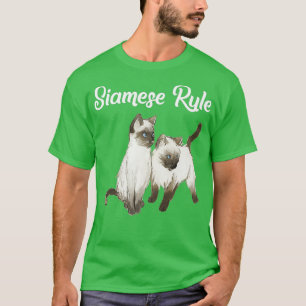 Siamese Kat Gift Siamese Rule Siamese Kittens T-shirt