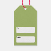 Siamese Kat Grappig Santa Kat Aangepaste Kerstmis Cadeaulabel (Achterkant)