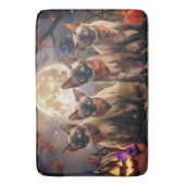 Siamese kat Halloween Spooky Badmat (Voorkant Verticaal)