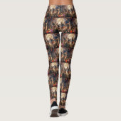 Siamese kat Halloween Spooky Leggings (Achterkant)