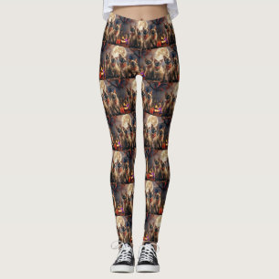 Siamese kat Halloween Spooky Leggings