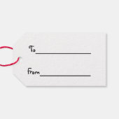 Siamese Kat Hart Box Cadeau Labels Cadeaulabel (Achterkant Horizontaal)