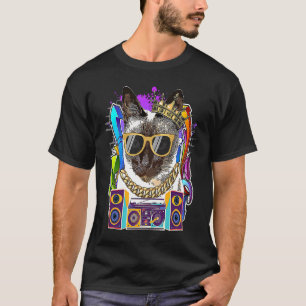 Siamese Kat Hip Hop 90s Rap Muziek T-shirt