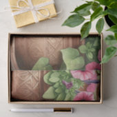 Siamese kat in de tuin met kleipotten Tissue Paper Tissuepapier (Geschenk)