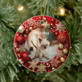 Siamese kat keramisch ornament