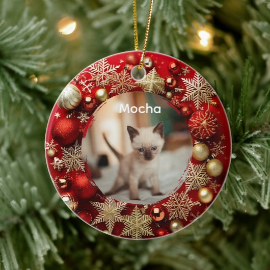 Siamese kat keramisch ornament