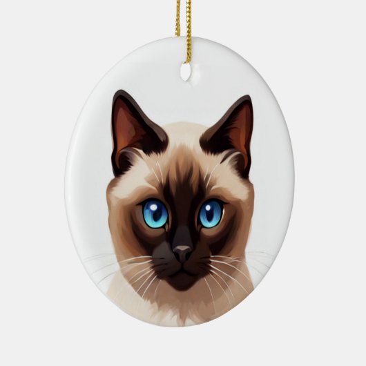 Siamese kat keramisch ornament (Rechts)