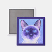 Siamese kat magneet (Voorkant / Achterkant)