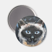 Siamese kat magneet (Voorkant / Achterkant)