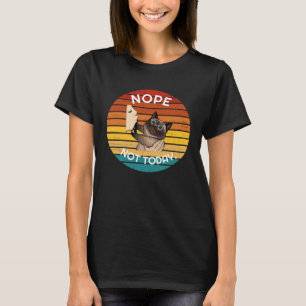 Siamese Kat Mannen Vrouwen Niet Vandaag Sunset Ret T-shirt