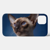Siamese kat met blauwe ogen Case-Mate iPhone case (Achterkant (horizontaal))