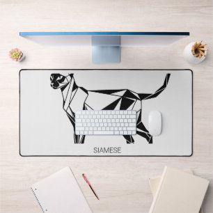 Siamese Kat Minimalistische Geometrische Kunst Bur Bureaumat