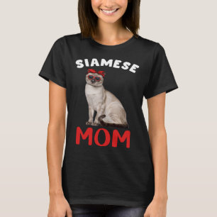 Siamese Kat Moeder Mama Kat Eigenaar Kat Kitten Sc T-shirt