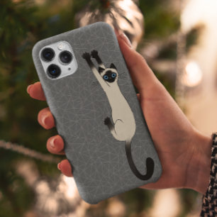 Siamese kat op Funny Cat iPhone 15 Pro Max Hoesje