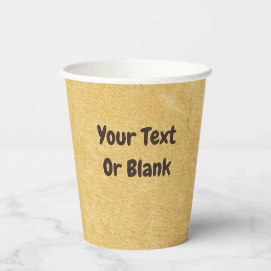 Siamese kat op oud papier papieren bekers (Achterkant)