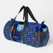 Siamese kat Posing Abstract gepersonaliseerd Plunjezak (Rechterhoek)