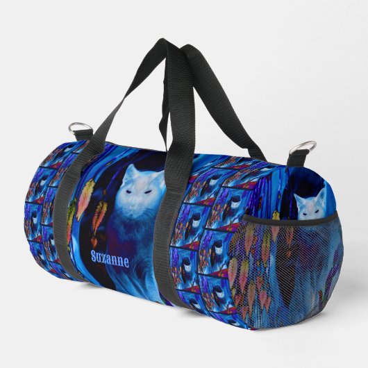 Siamese kat Posing Abstract gepersonaliseerd Plunjezak (Rechterhoek)