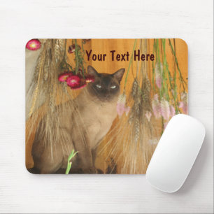 Siamese kat Posing Animal Photography Mousepad #3 Muismat
