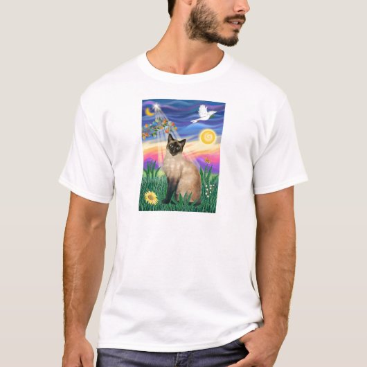 Siamese Kat - Schemering T-shirt (Voorkant)