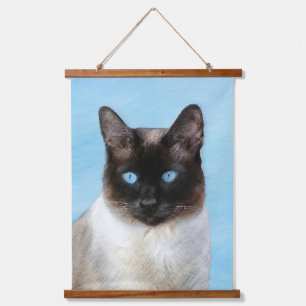 Siamese kat schilderij originele dierlijke kunst hangend wandkleed